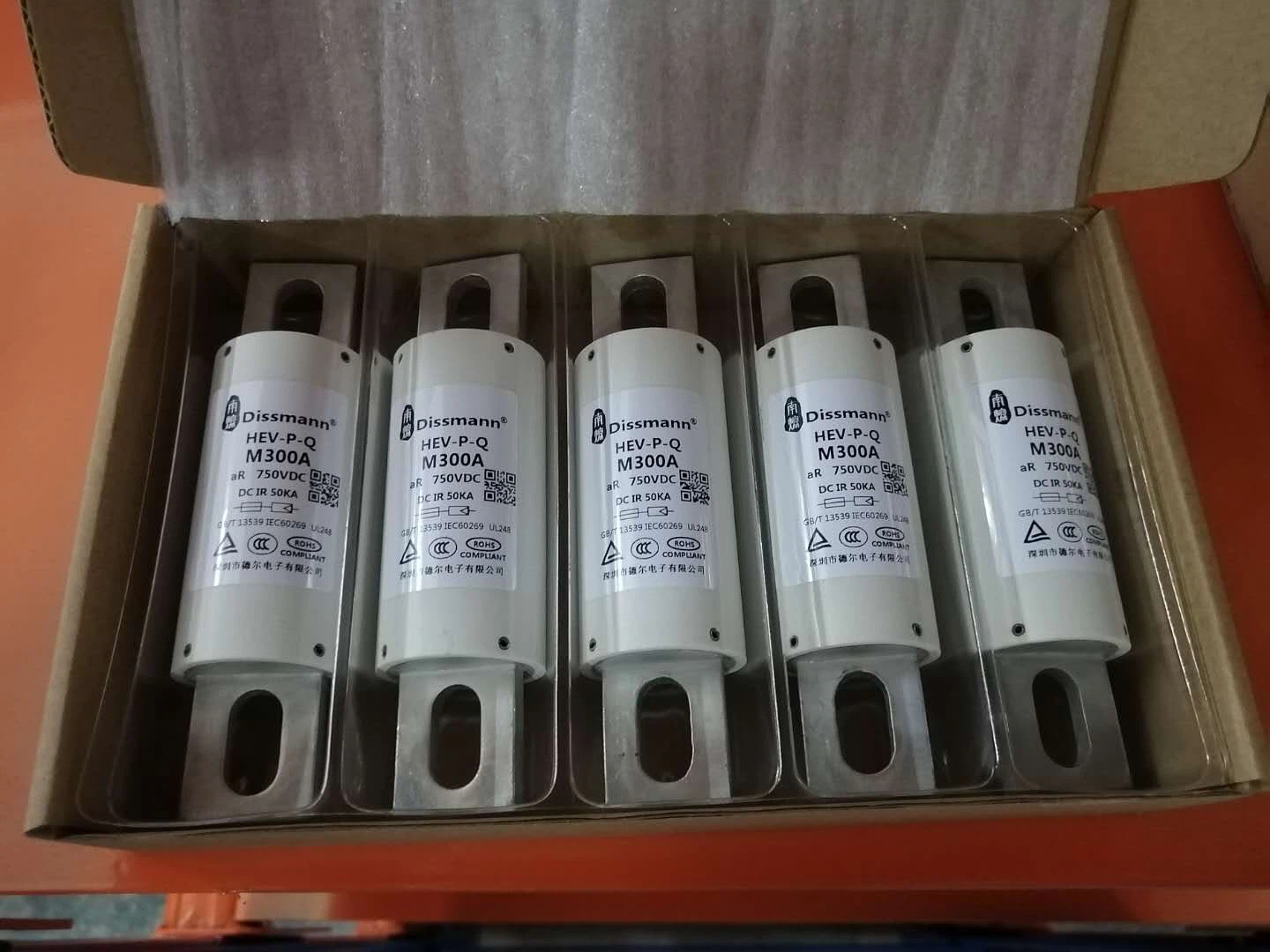 Envío de fusibles al cliente coreano